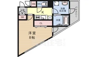 1Kの間取り画像