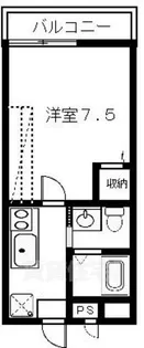 フラッティ堀川高辻【3階】の間取り