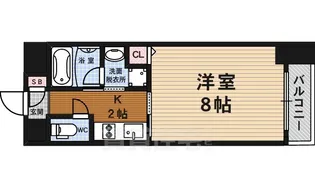「ジョイシティ二条城前」【3階】の間取り
