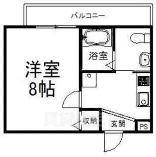 フラッティ花園ミンク【2階】の間取り