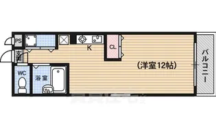 エリーフラッツ西ノ京【4階】の間取り