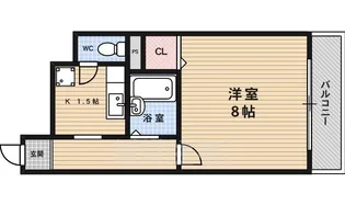 ベレヴュー鴨川【1階】の間取り
