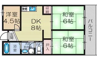 ラフェンテ塚本【5階】の間取り