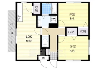 松宮ハイツ壱番館【3階】の間取り