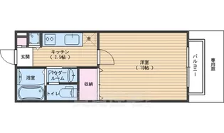 セジュールKAMINS【1階】の間取り