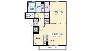レガーロ河原町【2階】の間取り