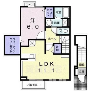メゾン ソレイユ【2階】の間取り