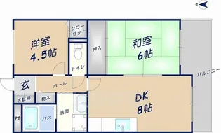 シロハイヌ吉田【3階】の間取り