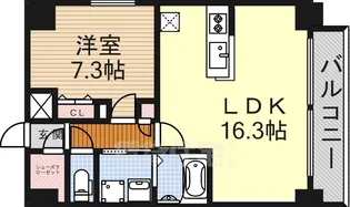 Comfort新栄【9階】の間取り