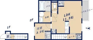 リリーフ【2階】の間取り