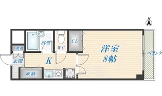 ダイヤモンドメゾン高井田【1階】の間取り