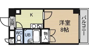 シティライフ名駅【8階】の間取り