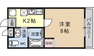 フラッティ壬生【3階】の間取り