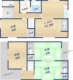 奈良県奈良市南紀寺町4丁目【一戸建】の間取り
