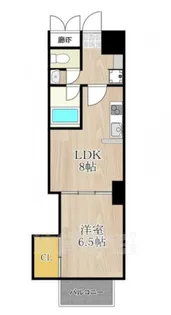 CITY SPIRE上町台【4階】の間取り