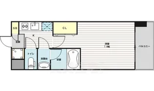 レジディア新大阪【7階】の間取り