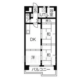 矢野マンション【2階】の間取り