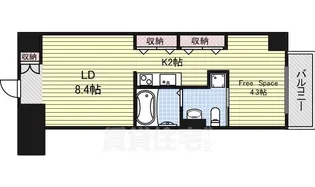 N.S.ZEAL 泉【13階】の間取り