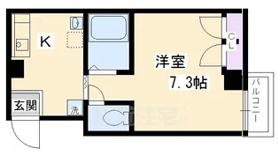 クレーデル四条【4階】の間取り