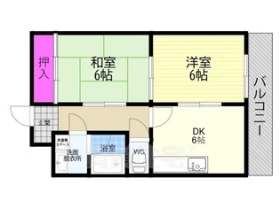 ラーク安田PART2(パートツー)【2階】の間取り