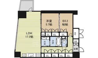 LASANTE葵【4階】の間取り