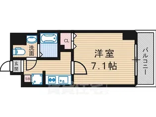 Mプラザ長居駅前【10階】の間取り