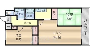 エクロール北久【3階】の間取り