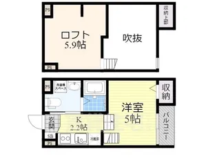 Aturust【1階】の間取り