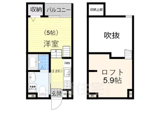 Aturust【1階】の間取り