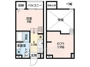 Aturust【2階】の間取り