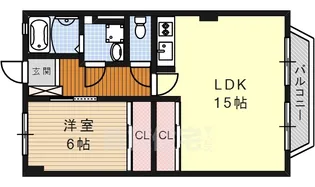 1LDKの間取り画像
