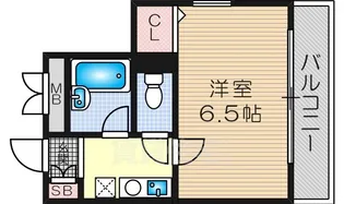 ヴァンヴェール淀川【606号室】の間取り