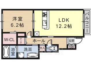 大阪府藤井寺市沢田2丁目【アパート】の間取り