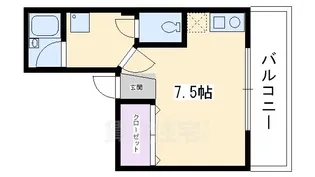 フェアウインド御池【3階】の間取り