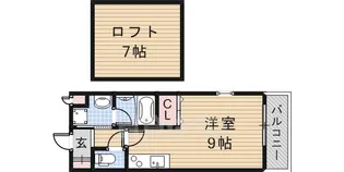 コティー庄【2階】の間取り