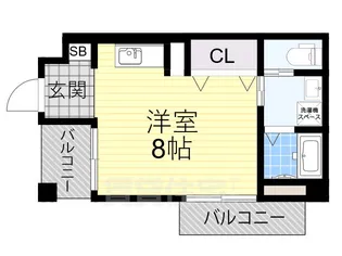 大阪府堺市堺区一条通【マンション】の間取り