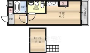 ブルーアース3【208号室】の間取り