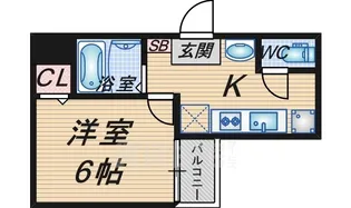 Wins Court Hattori【4階】の間取り