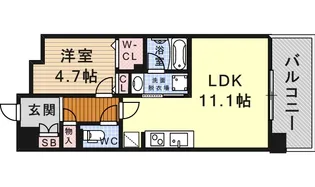 グランレコルト【4階】の間取り