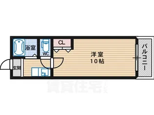 アベニュー西長居【5階】の間取り
