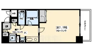 ベラジオ五条烏丸【8階】の間取り