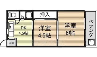 川島第二ビル【3階】の間取り