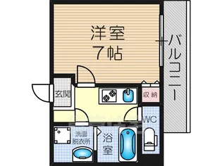 大阪府大阪市淀川区新高4丁目【マンション】の間取り