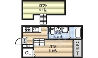 リヴェール本陣【2階】の間取り