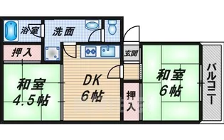 森田ハイツ【1階】の間取り