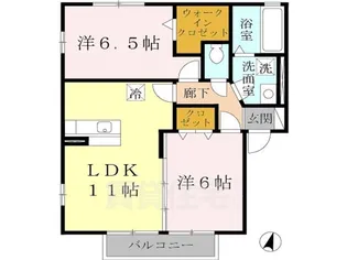 パストラル福田 A棟【1階】の間取り