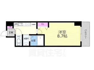 Eau de Vie烏丸通(旧:京都烏丸保粋ビル)【5階】の間取り