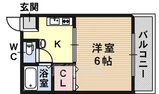 ハイツプリンス【1階】の間取り