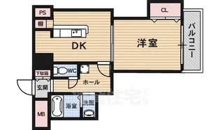 大阪府大阪市淀川区新北野1丁目【マンション】の間取り