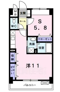 フレスクーラ【3階】の間取り